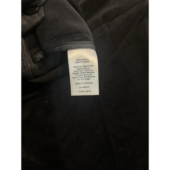 NWT Talbots Chatham Ankle Pants Velvet Black Side Zip Size 16 Holiday - Picture 5 of 8